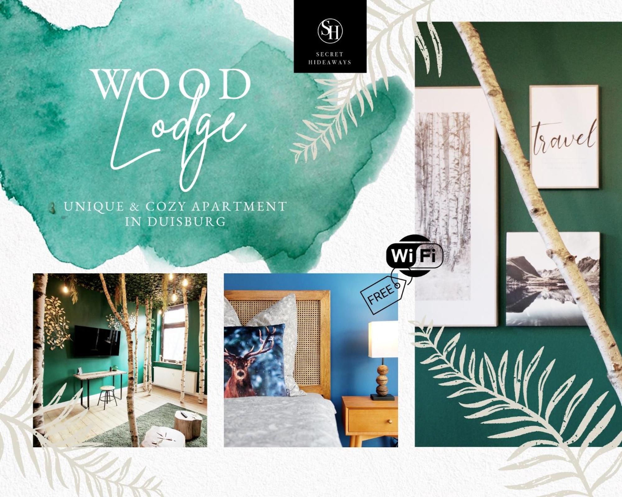 Secret Hideaways Wood Lodge Mit Kinderzimmer Messe L City L Flughafen L Hbf Duisburg Buitenkant foto
